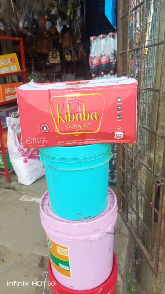 Kibaba Cooking Oil in a Tanzanian shop